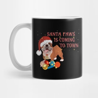 Cute bulldog Christmas Mug